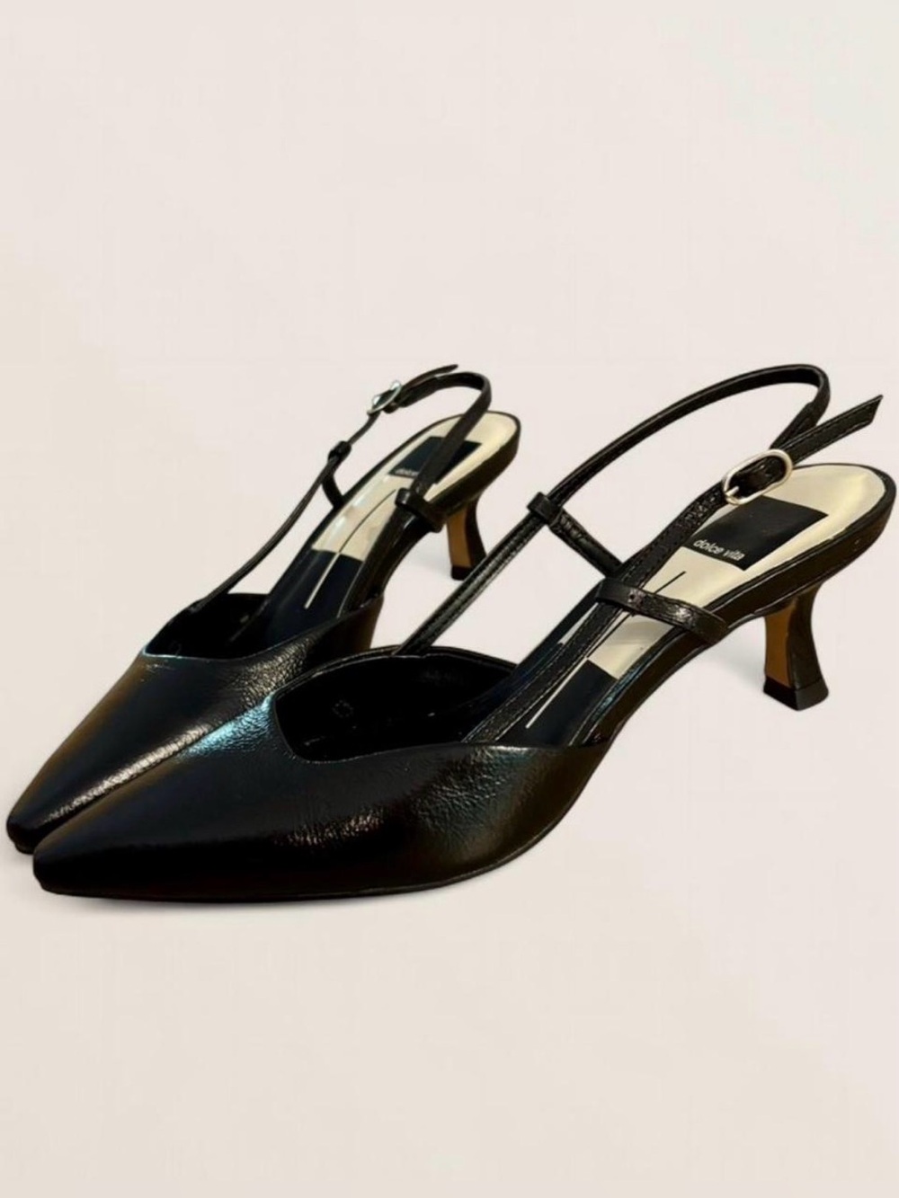 Dolce Vita Black Pointed Slingback Heels